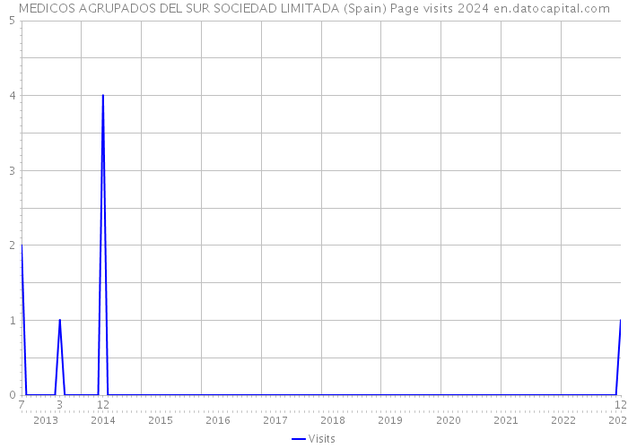 MEDICOS AGRUPADOS DEL SUR SOCIEDAD LIMITADA (Spain) Page visits 2024 
