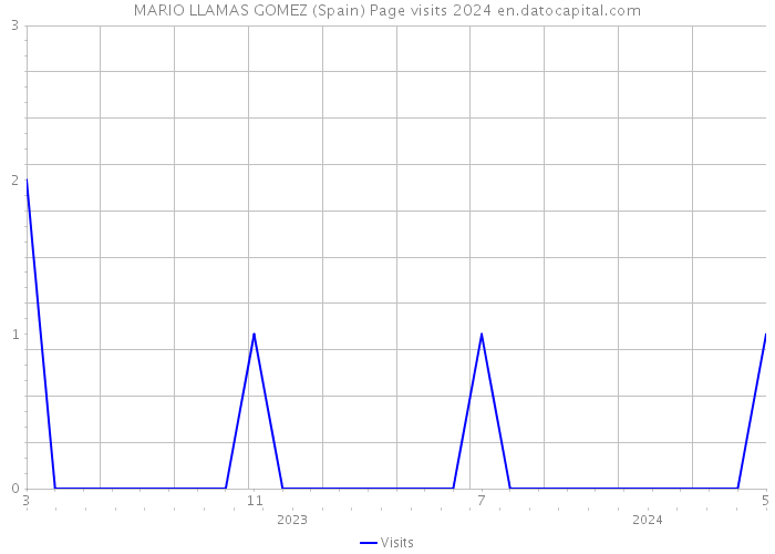 MARIO LLAMAS GOMEZ (Spain) Page visits 2024 