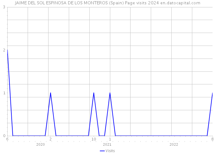 JAIME DEL SOL ESPINOSA DE LOS MONTEROS (Spain) Page visits 2024 