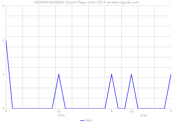 NIDHISH MUNDRA (Spain) Page visits 2024 
