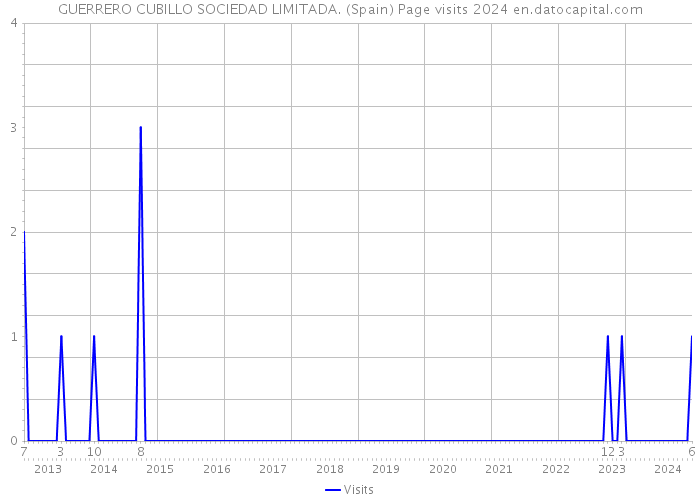 GUERRERO CUBILLO SOCIEDAD LIMITADA. (Spain) Page visits 2024 