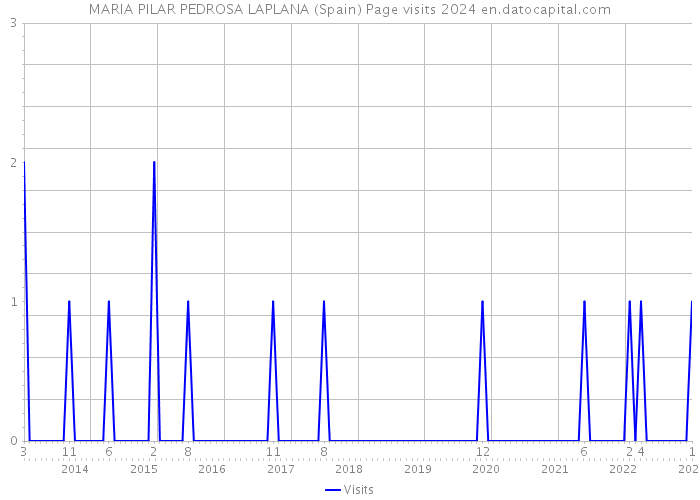 MARIA PILAR PEDROSA LAPLANA (Spain) Page visits 2024 