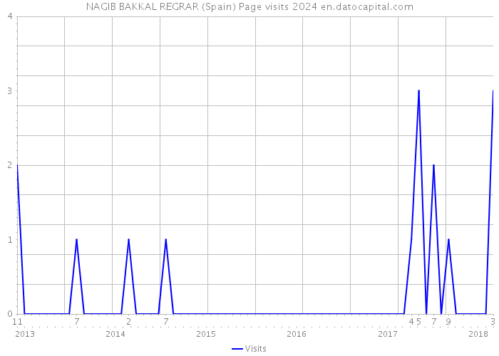 NAGIB BAKKAL REGRAR (Spain) Page visits 2024 