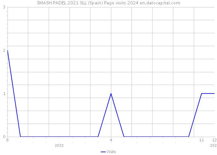 SMASH PADEL 2021 SLL (Spain) Page visits 2024 