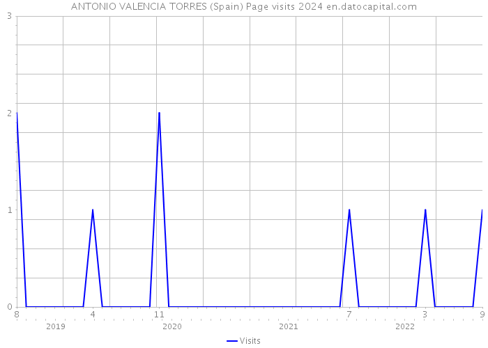 ANTONIO VALENCIA TORRES (Spain) Page visits 2024 