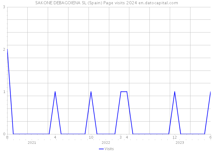 SAKONE DEBAGOIENA SL (Spain) Page visits 2024 