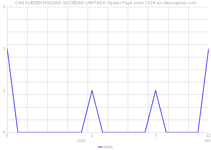 CAN KUENEN HOLDING SOCIEDAD LIMITADA (Spain) Page visits 2024 