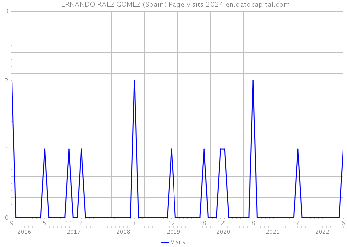 FERNANDO RAEZ GOMEZ (Spain) Page visits 2024 