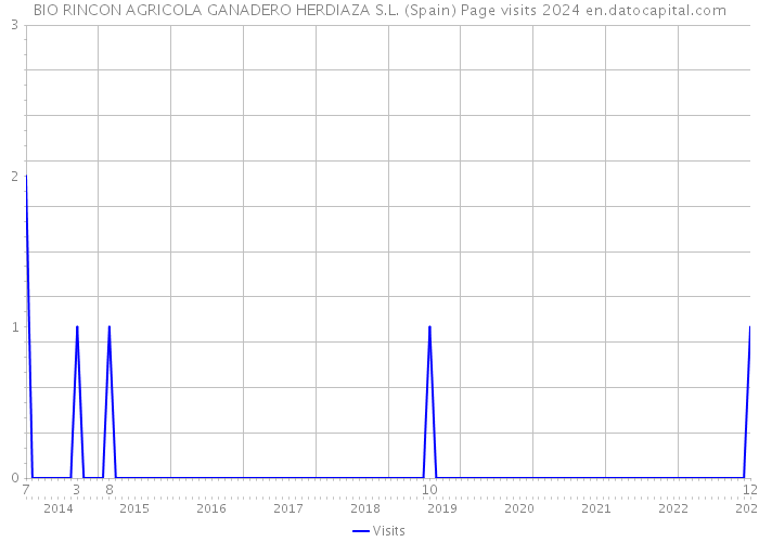 BIO RINCON AGRICOLA GANADERO HERDIAZA S.L. (Spain) Page visits 2024 
