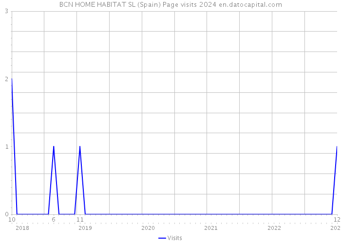 BCN HOME HABITAT SL (Spain) Page visits 2024 