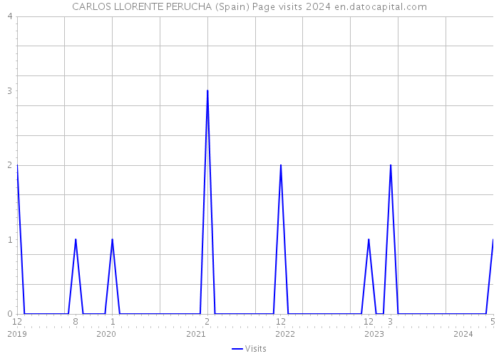 CARLOS LLORENTE PERUCHA (Spain) Page visits 2024 