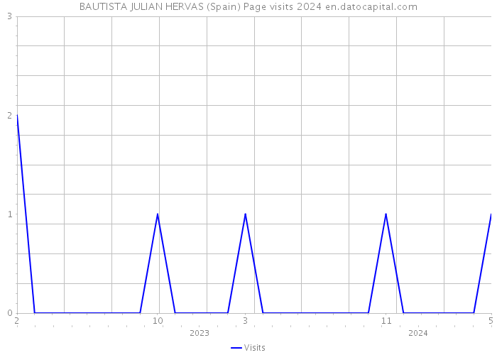 BAUTISTA JULIAN HERVAS (Spain) Page visits 2024 