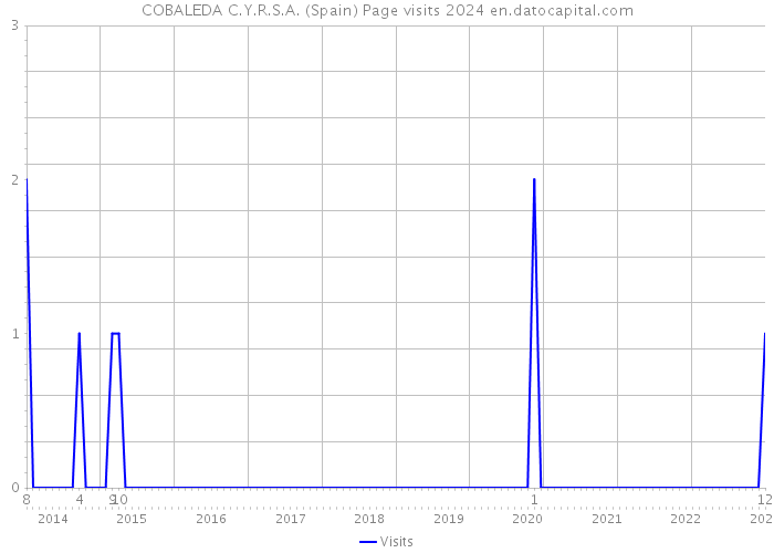 COBALEDA C.Y.R.S.A. (Spain) Page visits 2024 