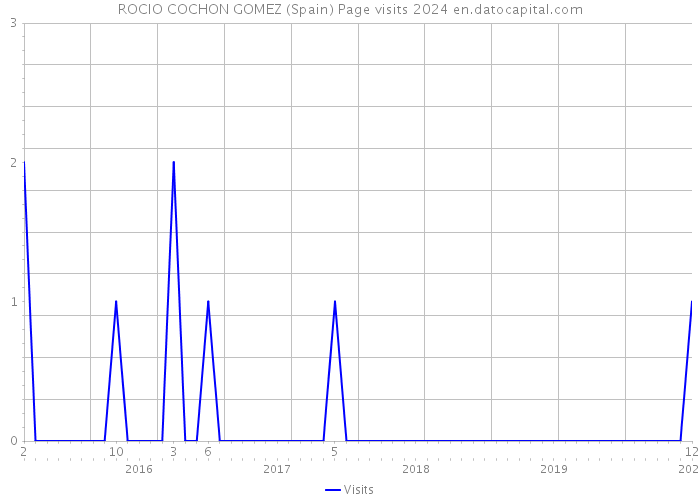 ROCIO COCHON GOMEZ (Spain) Page visits 2024 