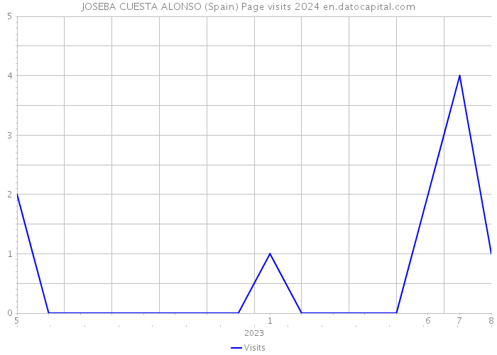 JOSEBA CUESTA ALONSO (Spain) Page visits 2024 