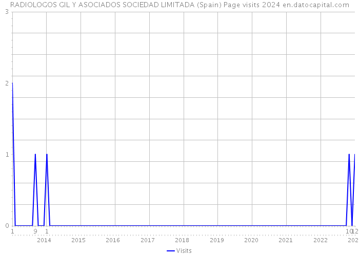 RADIOLOGOS GIL Y ASOCIADOS SOCIEDAD LIMITADA (Spain) Page visits 2024 