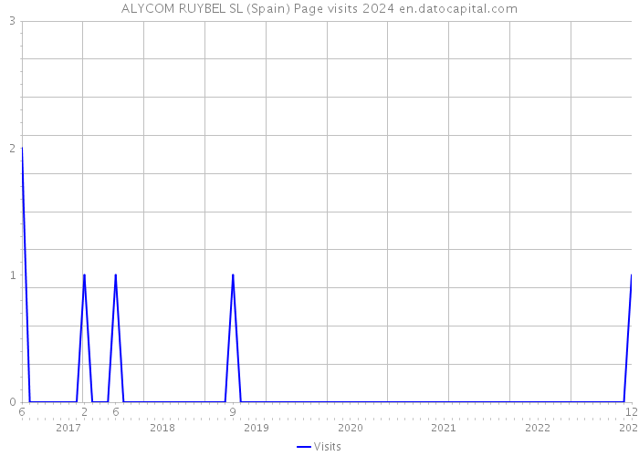 ALYCOM RUYBEL SL (Spain) Page visits 2024 