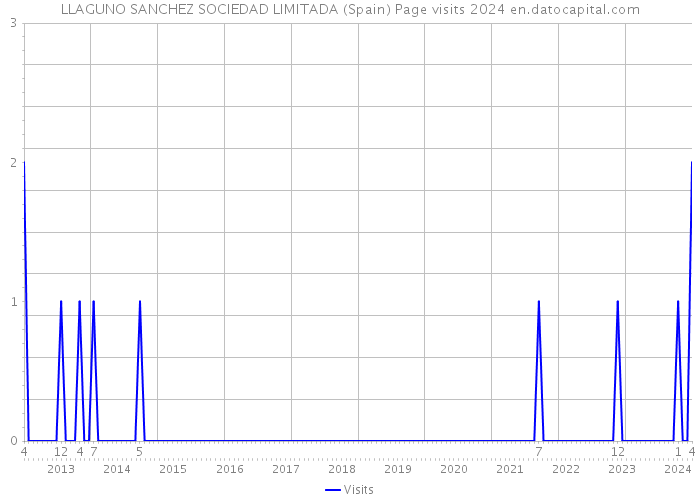 LLAGUNO SANCHEZ SOCIEDAD LIMITADA (Spain) Page visits 2024 
