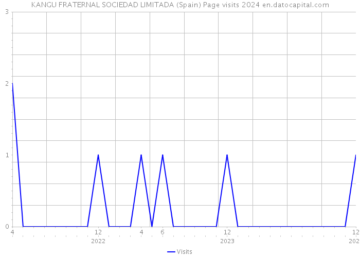 KANGU FRATERNAL SOCIEDAD LIMITADA (Spain) Page visits 2024 