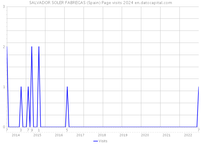 SALVADOR SOLER FABREGAS (Spain) Page visits 2024 