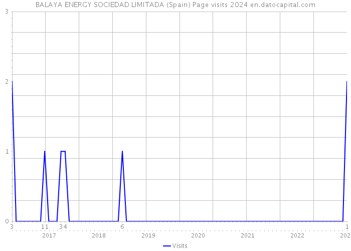 BALAYA ENERGY SOCIEDAD LIMITADA (Spain) Page visits 2024 