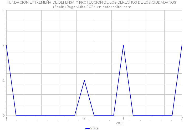 FUNDACION EXTREMEÑA DE DEFENSA Y PROTECCION DE LOS DERECHOS DE LOS CIUDADANOS (Spain) Page visits 2024 