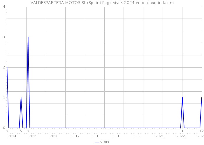 VALDESPARTERA MOTOR SL (Spain) Page visits 2024 