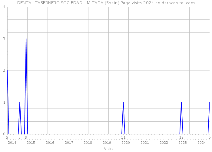 DENTAL TABERNERO SOCIEDAD LIMITADA (Spain) Page visits 2024 