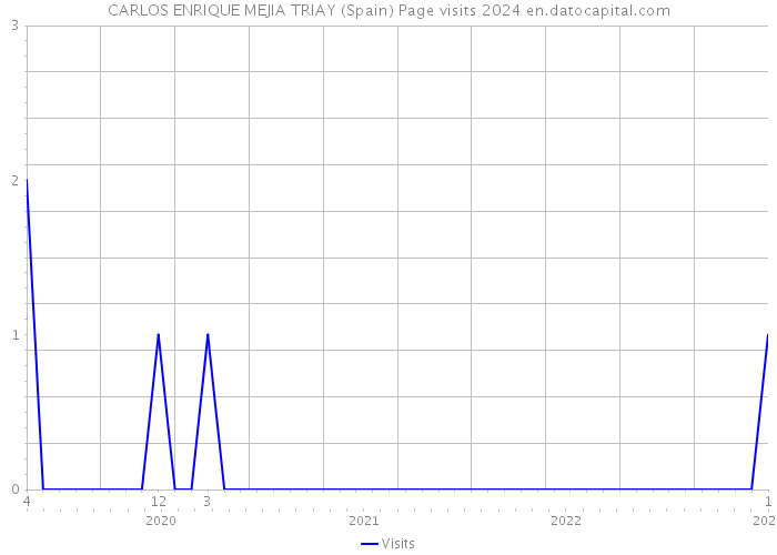 CARLOS ENRIQUE MEJIA TRIAY (Spain) Page visits 2024 