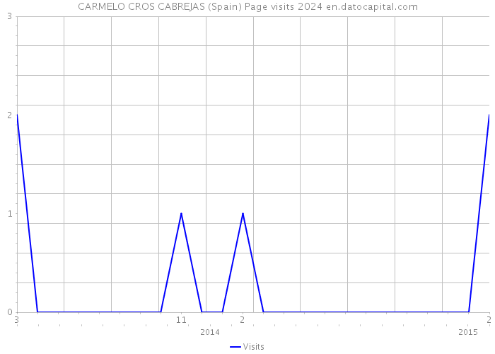 CARMELO CROS CABREJAS (Spain) Page visits 2024 