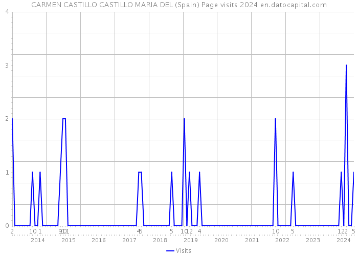 CARMEN CASTILLO CASTILLO MARIA DEL (Spain) Page visits 2024 
