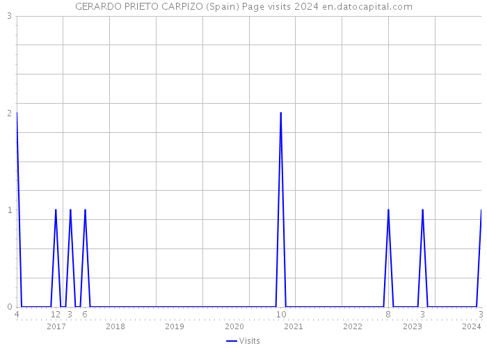 GERARDO PRIETO CARPIZO (Spain) Page visits 2024 