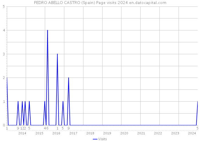 PEDRO ABELLO CASTRO (Spain) Page visits 2024 