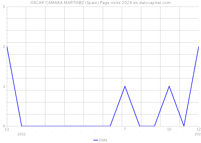 OSCAR CAMARA MARTINEZ (Spain) Page visits 2024 
