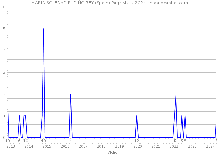 MARIA SOLEDAD BUDIÑO REY (Spain) Page visits 2024 