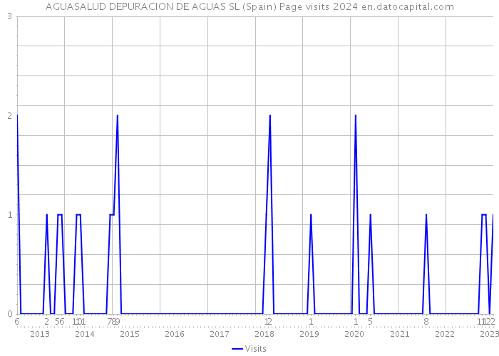 AGUASALUD DEPURACION DE AGUAS SL (Spain) Page visits 2024 