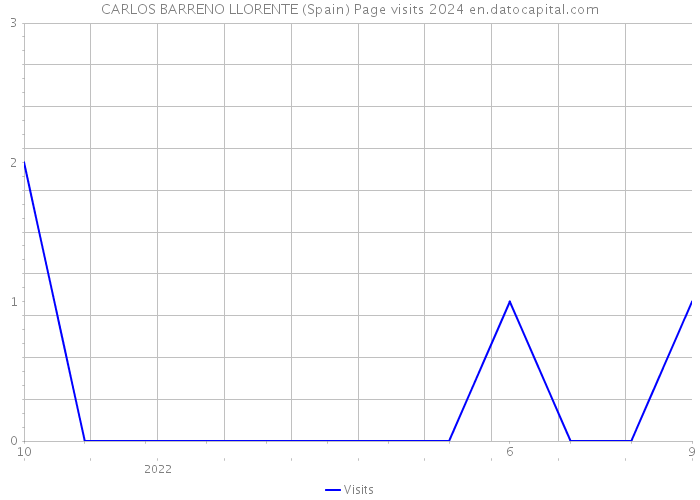 CARLOS BARRENO LLORENTE (Spain) Page visits 2024 