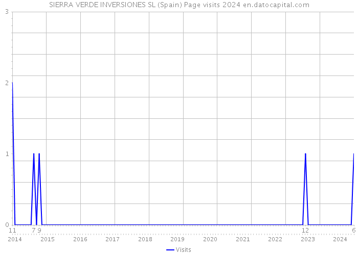 SIERRA VERDE INVERSIONES SL (Spain) Page visits 2024 
