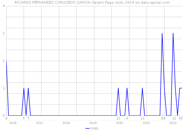 RICARDO FERNANDEZ CORUGEDO GARCIA (Spain) Page visits 2024 