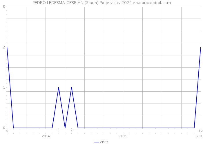 PEDRO LEDESMA CEBRIAN (Spain) Page visits 2024 