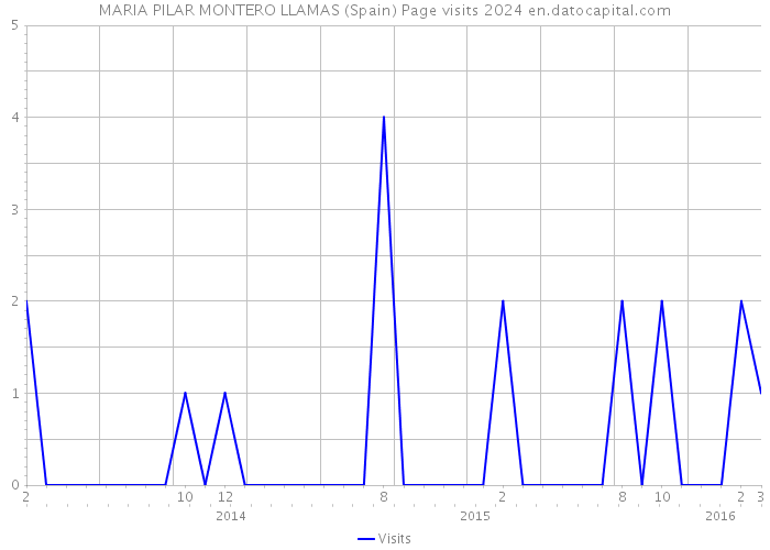MARIA PILAR MONTERO LLAMAS (Spain) Page visits 2024 