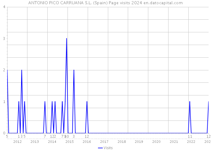 ANTONIO PICO CARRUANA S.L. (Spain) Page visits 2024 