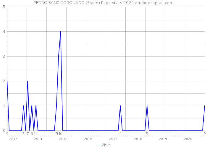 PEDRO SANZ CORONADO (Spain) Page visits 2024 