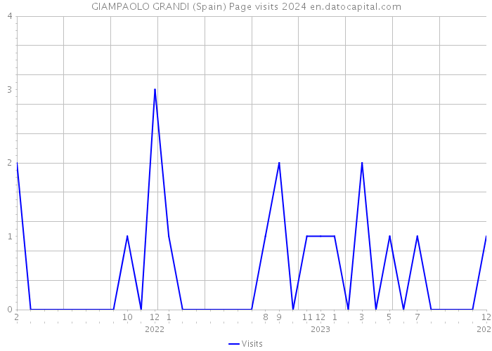 GIAMPAOLO GRANDI (Spain) Page visits 2024 