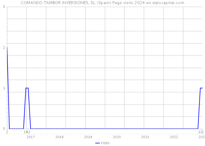 COMANDO TAMBOR INVERSIONES, SL. (Spain) Page visits 2024 