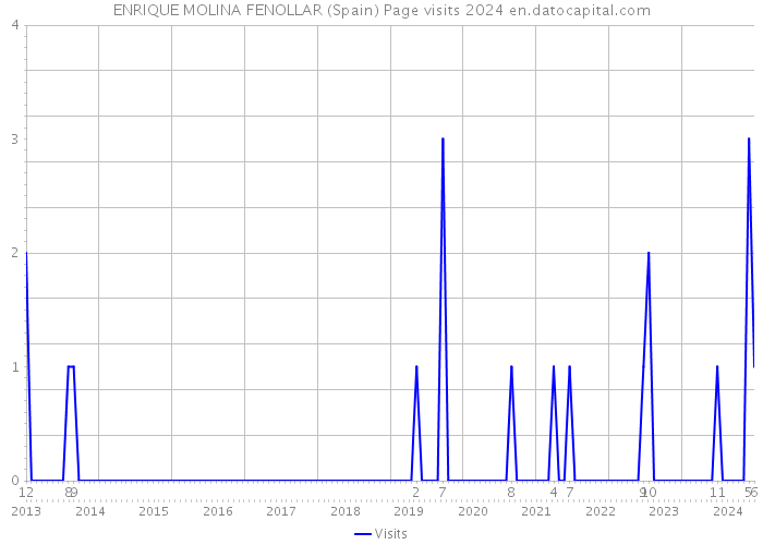 ENRIQUE MOLINA FENOLLAR (Spain) Page visits 2024 