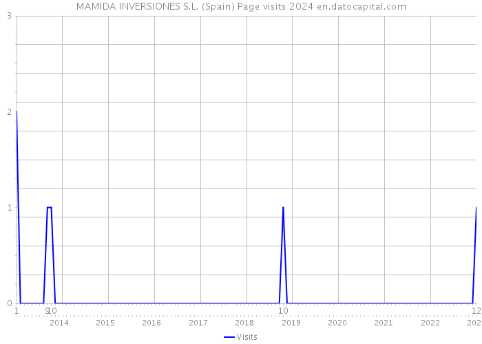 MAMIDA INVERSIONES S.L. (Spain) Page visits 2024 