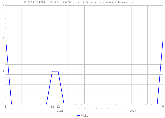 DERECHO PRACTICO MEDIA SL (Spain) Page visits 2024 