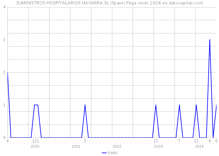 SUMINISTROS HOSPITALARIOS NAVARRA SL (Spain) Page visits 2024 