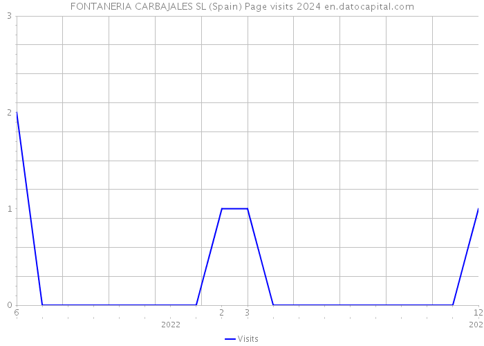 FONTANERIA CARBAJALES SL (Spain) Page visits 2024 